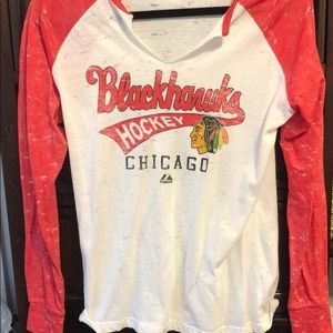 Blackhawks long sleeve, worn twice!